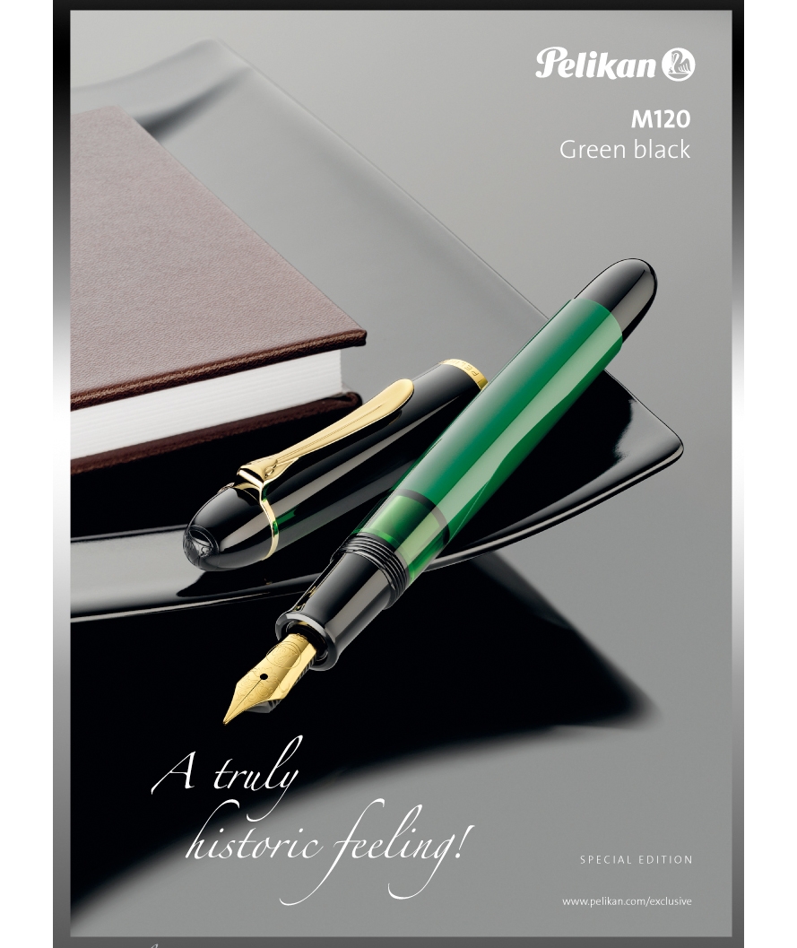Pelikan M120 Green Black Fountain Pen