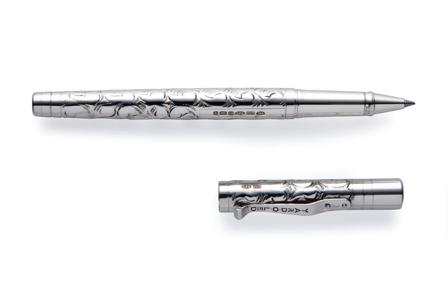 YardOLed Viceroy Victorian Engraved Sterling Silver Rollerball Pen
