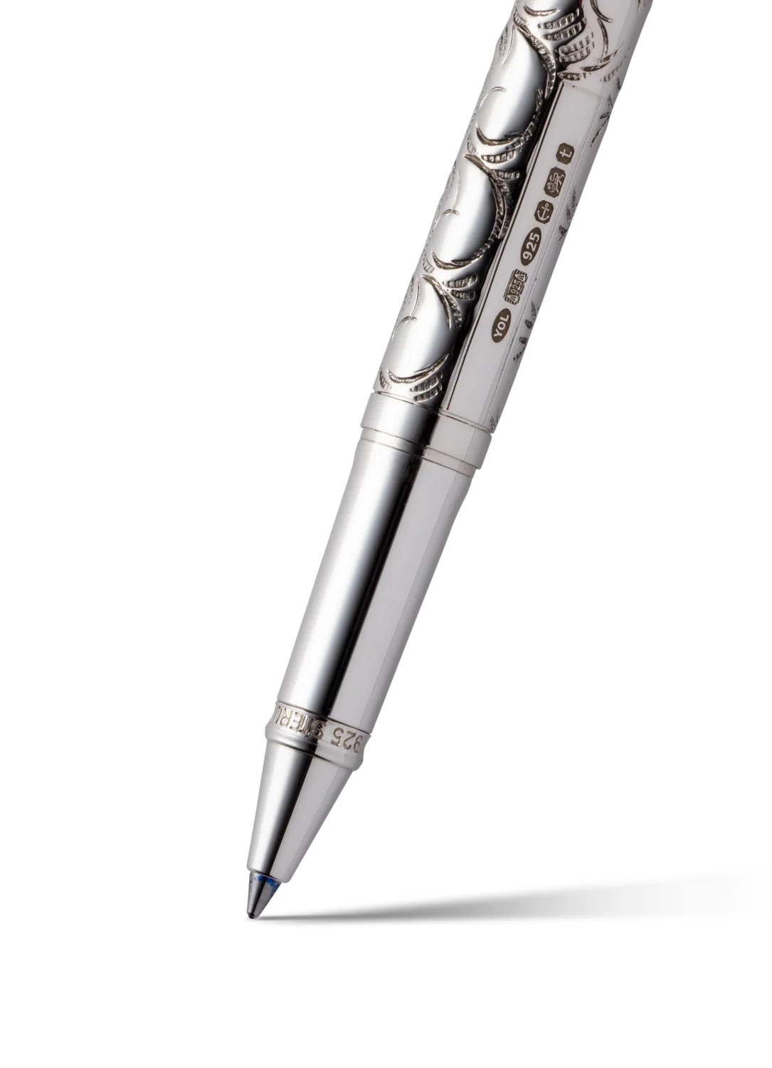 YardOLed Viceroy Victorian Engraved Sterling Silver Rollerball Pen