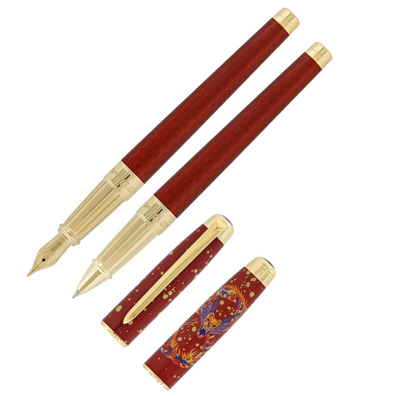Dupont Limited Edition Eternity Year of Dragon Rollerball/Fountain Pen