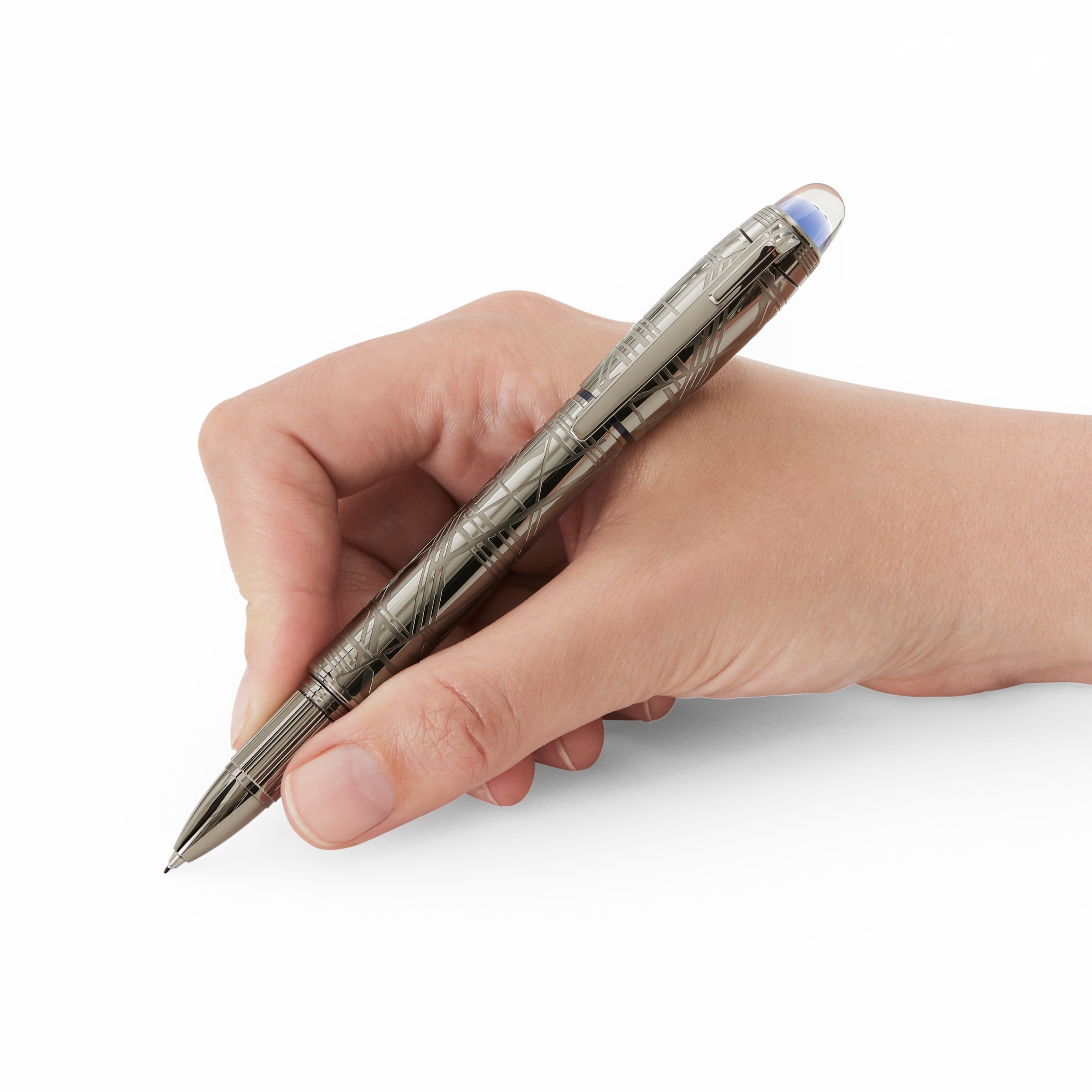 Montblanc Starwalker SpaceBlue Metal Fineliner/Rollerball