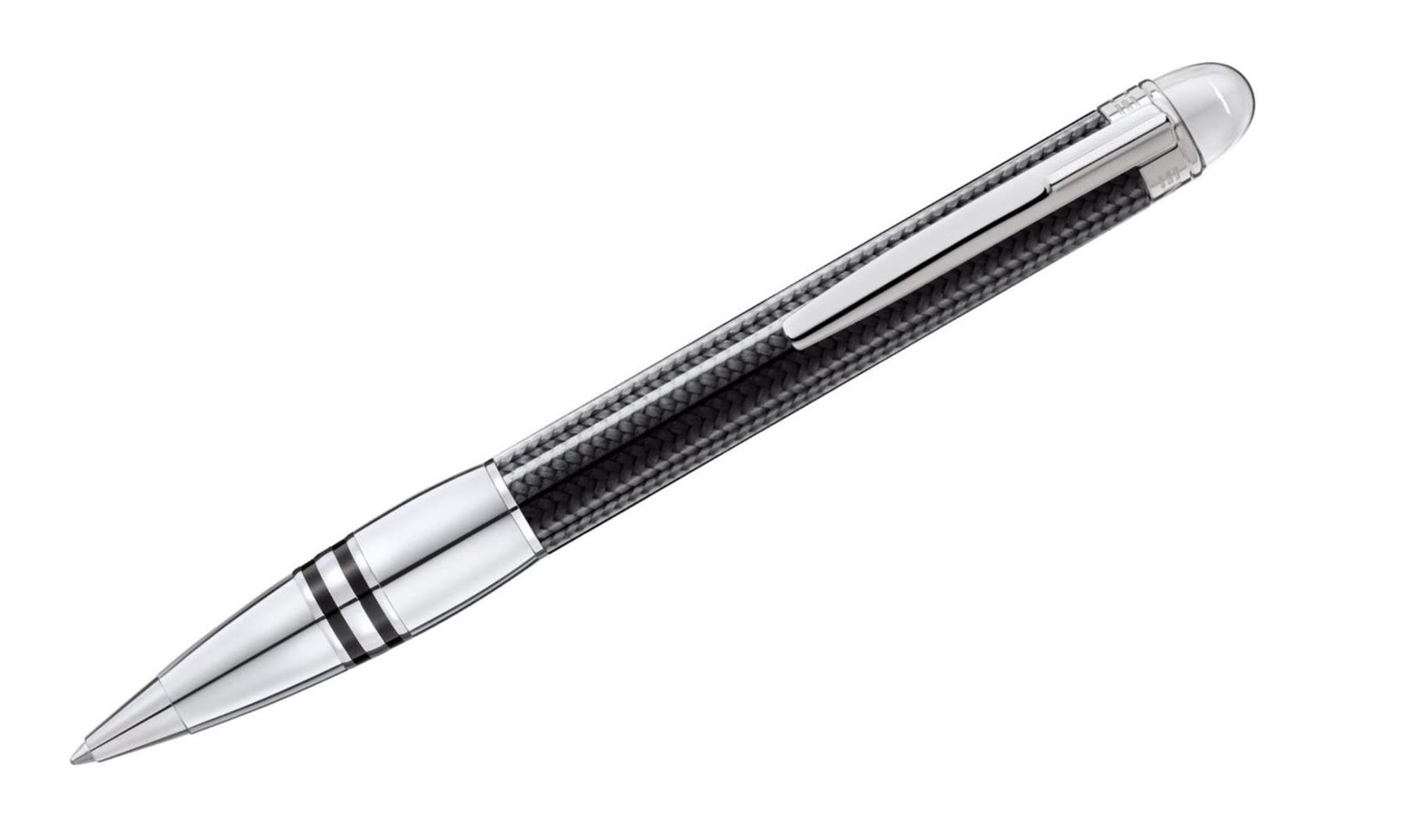 Montblanc StarWalker Carbon Fiber Platinum Cap Ballpoint Pen