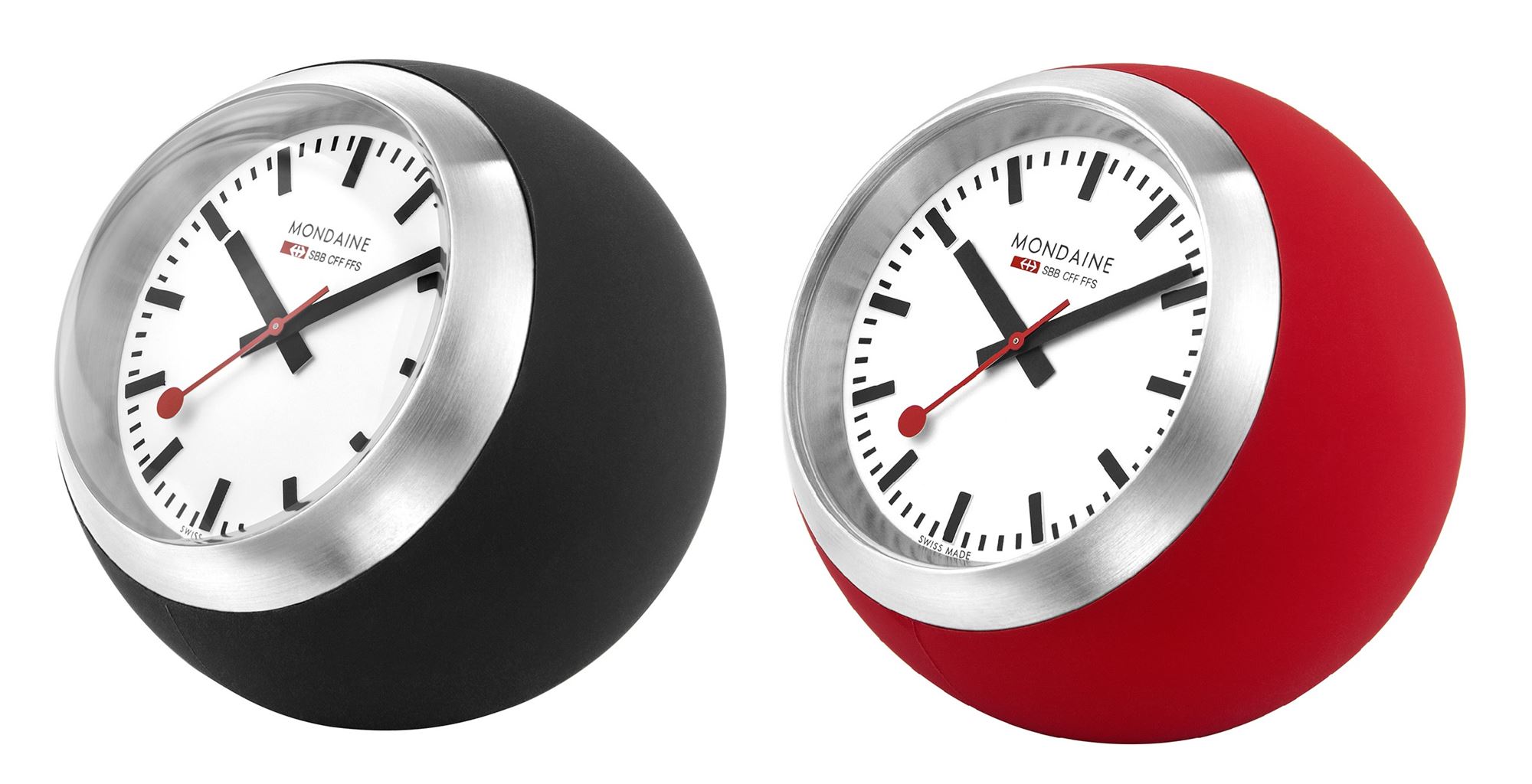 Mondaine Globe Shape Desk Clock