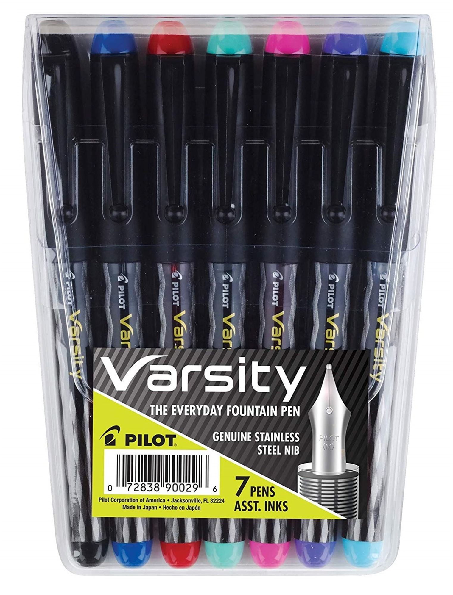 Pilot Varsity Disposable Fountain Pens 7 Pack