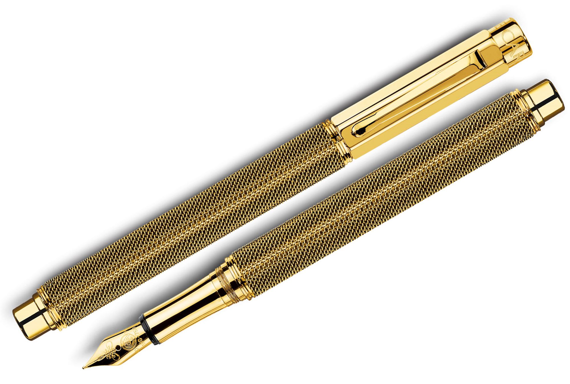 Caran d'Ache Gold Plated Ivanhoe Fountain Pen