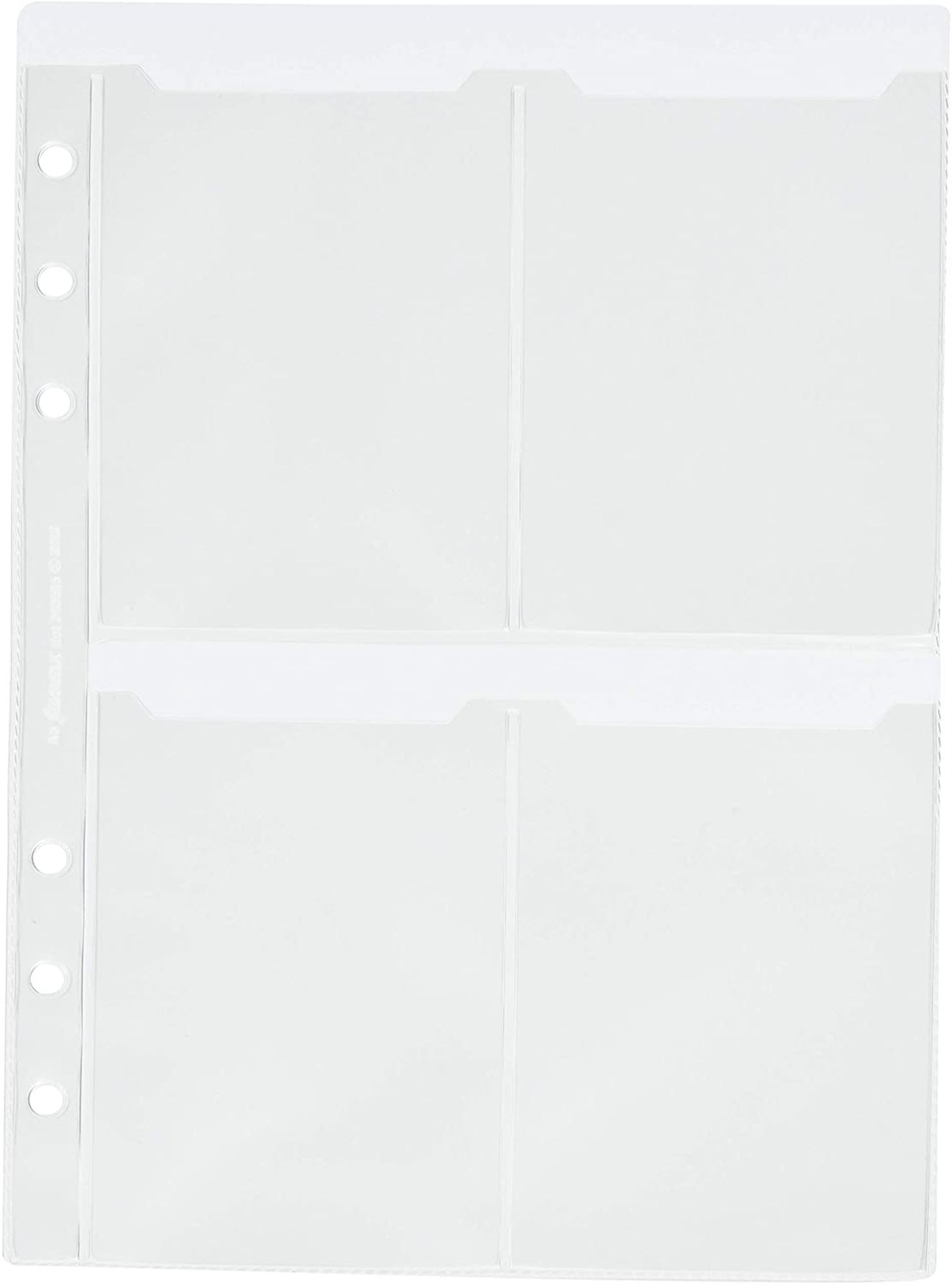 Filofax A5 Vinyl Business Card Holder Fits 8 Cards