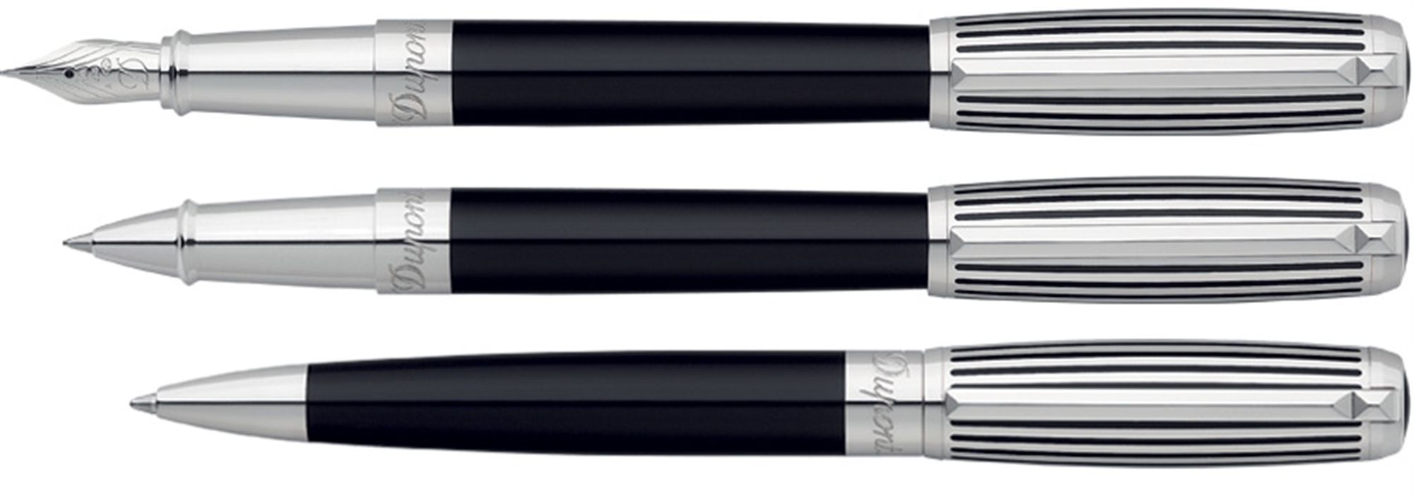 Dupont Elysee Windsor Stripe Chinese Lacquer Fountain Pen