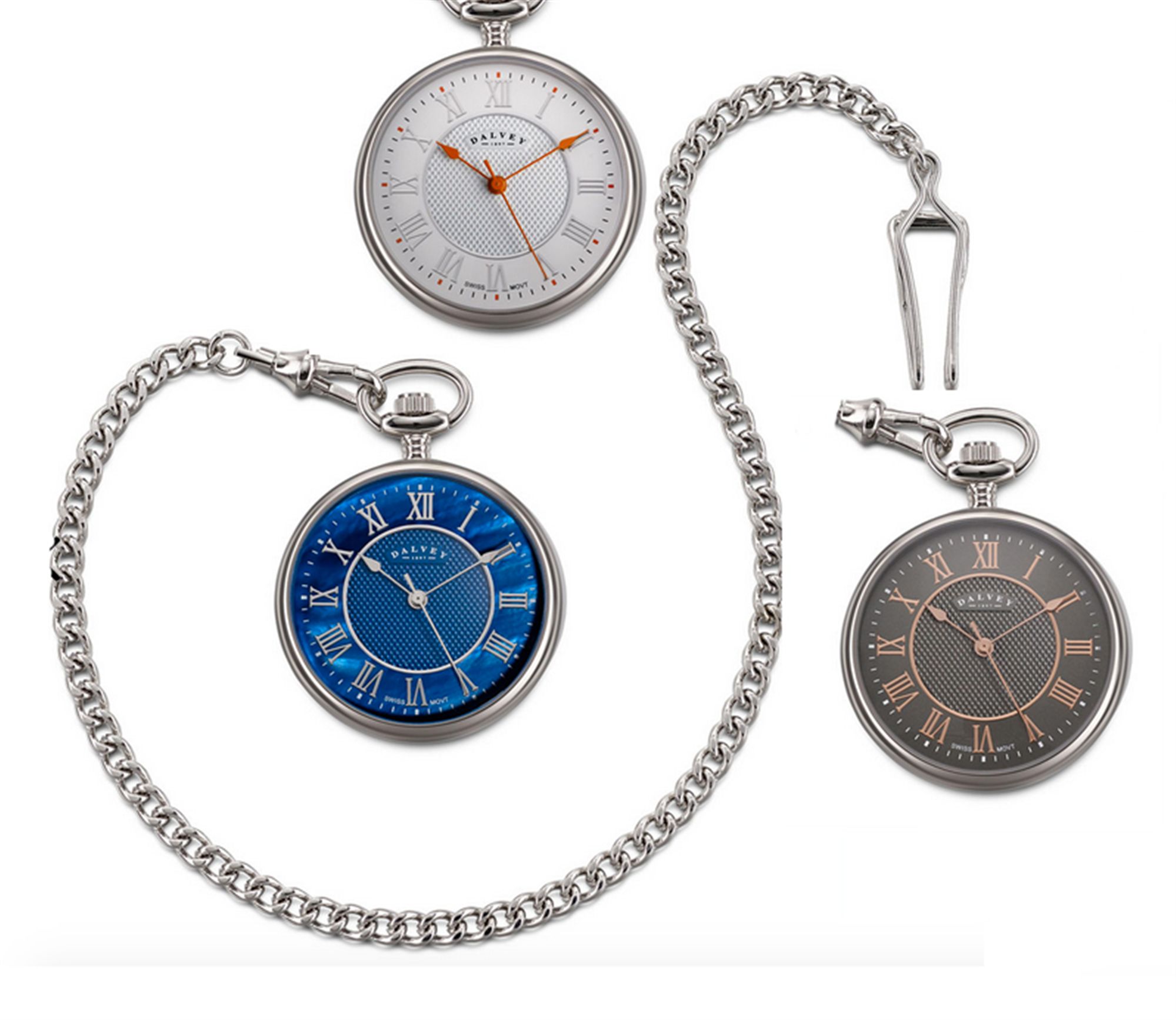 Dalvey Compact Open Face Pocket Watch