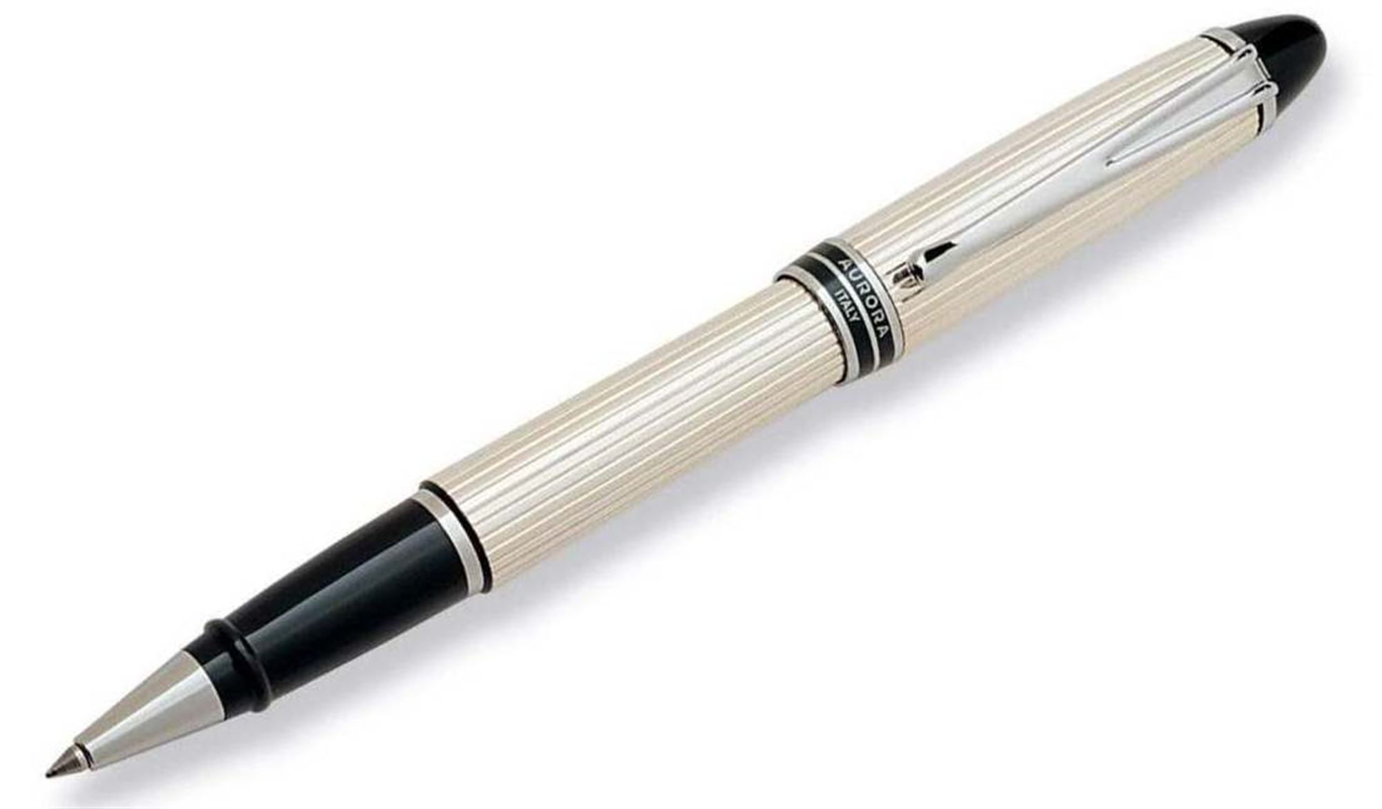 Aurora Ipsilon Sterling Silver Rollerball Pen