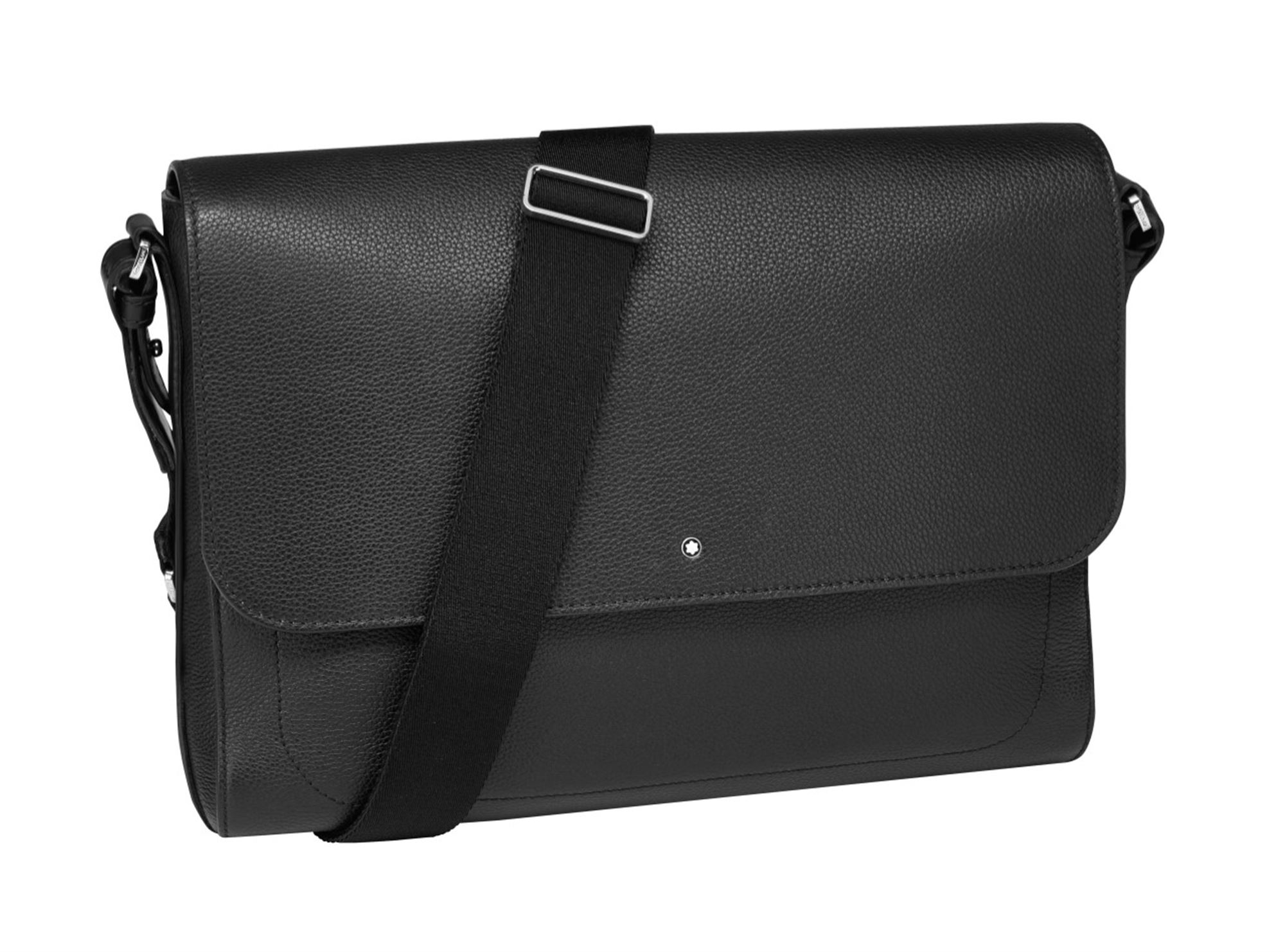 Montblanc Meisterstuck Slim Messenger Bag w/Flap Black