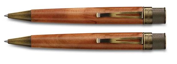 Retro 51 Fahrney's Exclusive Cherry Wood Tornado Rollerball / Ballpoint Pen