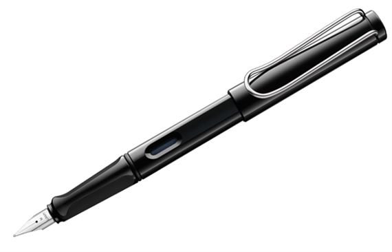 Lamy Safari Fountain Pen Shiny Black Broad