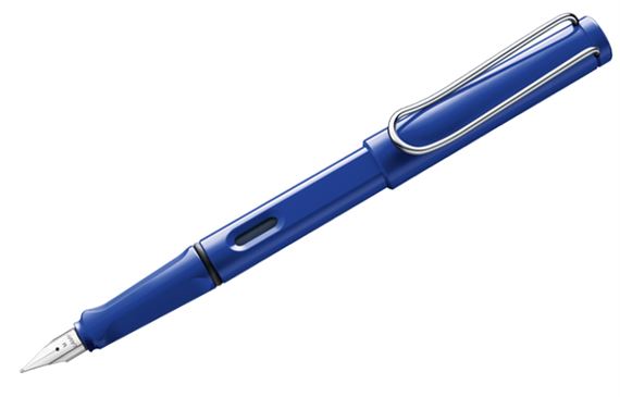 Lamy Safari Fountain Pen Blue Broad