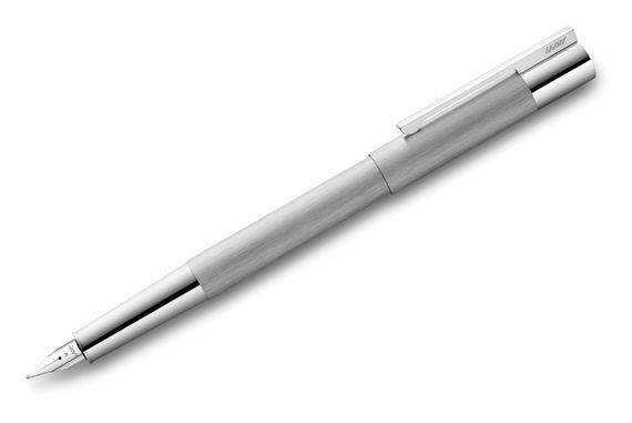 Lamy Limited Edition Scala Brushed Chrome Fountain Pen