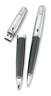 Monteverde Invincia Carbon Fiber USB Key Ballpoint Pen