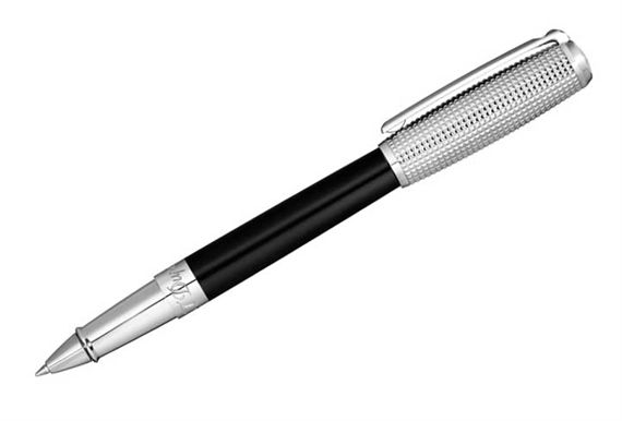 Dupont Line D Black with Palladium Cap Rollerball Pen