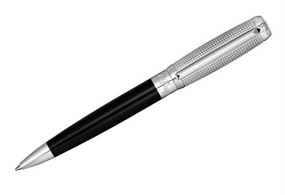 Dupont Line D Black with Palladium Cap Ballpoint Pen