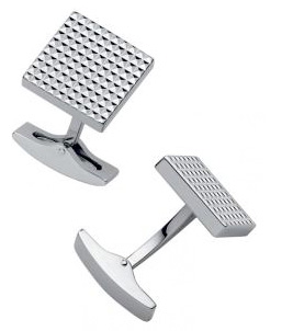 Dupont Diamond Head Square Palladium Cufflinks