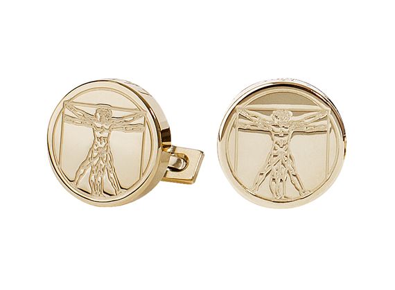 Dupont Limited Edition Prestige Leonardo da Vinci Vitruvian Man Cufflinks