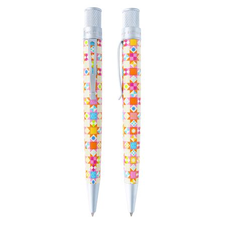 Retro 51 Vintage Metalsmith Tornado Patchwork Rollerball/Ballpoint Pen