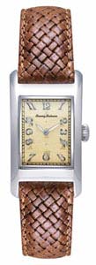 TOMMY BAHAMA SILVER CRUISE MENS WATCH WITH BROWN STRAP