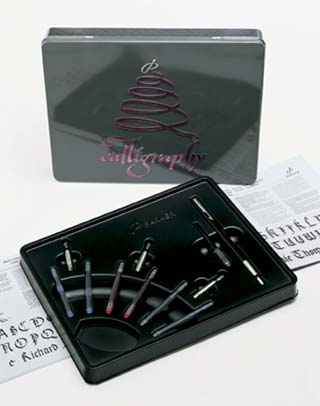 PARKER VECTOR DELUXE CALLIGRAPHY SET              