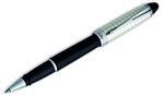 Aurora Ipsilon Sterling and Black Quadra Rollerball Pen