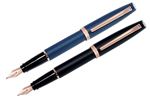 Aurora Style Satin Rose Gold Trim Fountain Pen