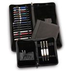 Aston Leather Zippered 20 Pen Case