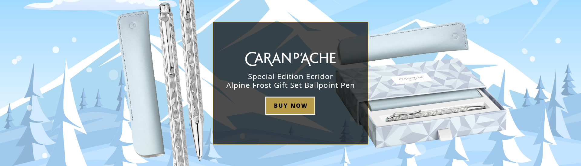 Caran D'ache Special Edition Ecridor Alpine Frost Gift Set Ballpoint Pen