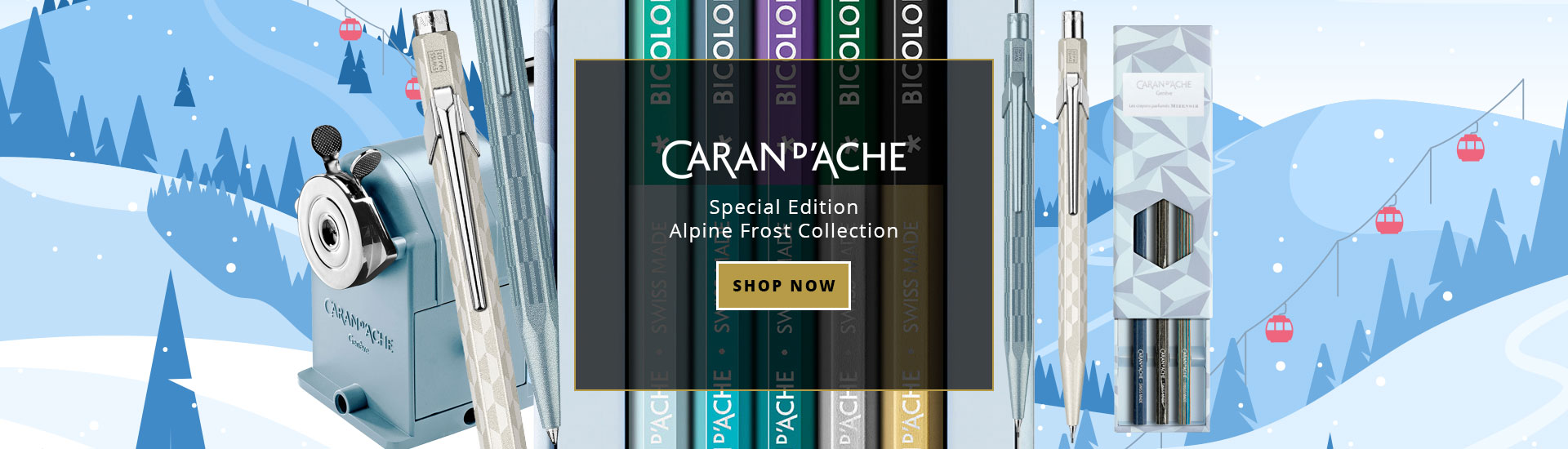 Caran D'ache Special Edition Alpine Frost Collection
