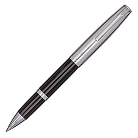 Aurora Duo-Cart Chrome Cap Rollerball Black