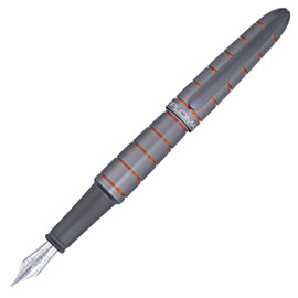 Diplomat Elox Ring Grey Fountain Pen Orange
