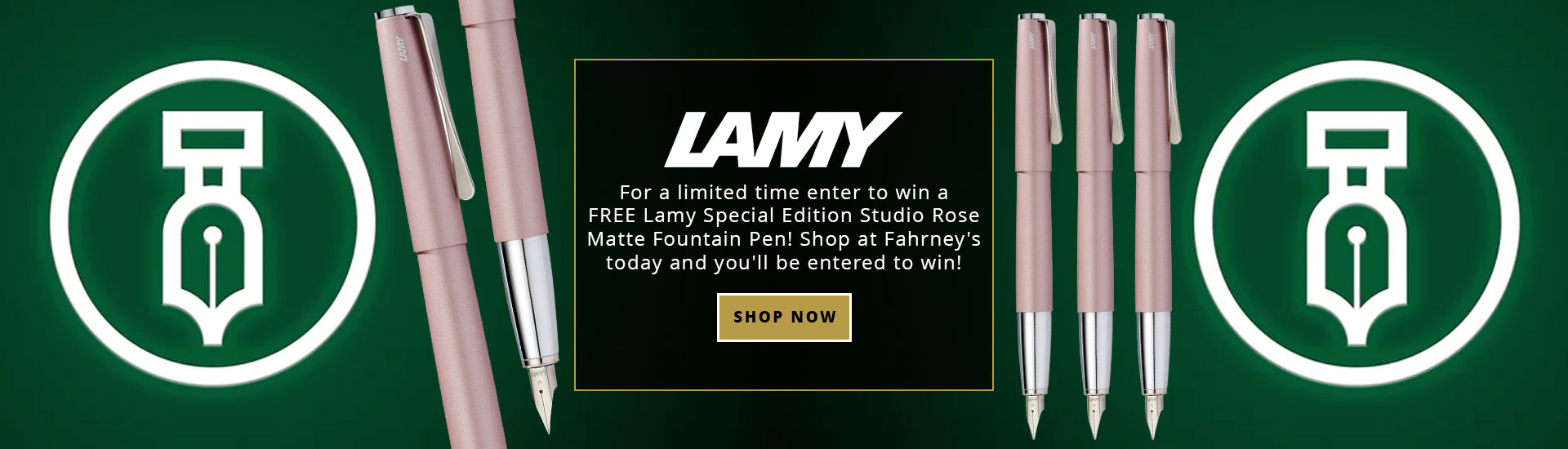 Lamy Studio Rose Matte Fountain Pen Giveaway