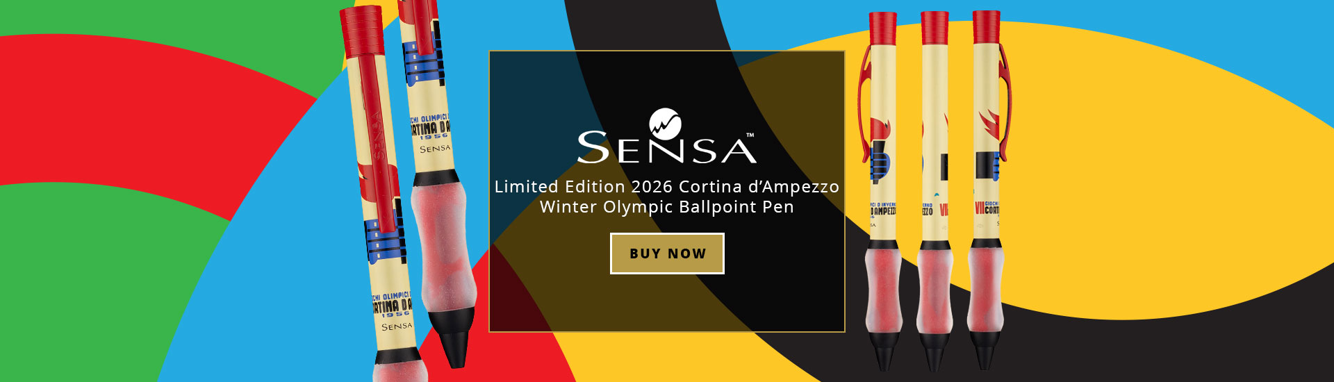 Sensa Limited Edition 2026 Cortia d&rsquo;Ampezzo Winter Olympic Ballpoint Pen