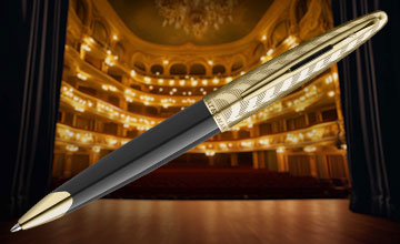 Waterman Special Edition Carene Deluxe Black Opera Ballpoint Pen